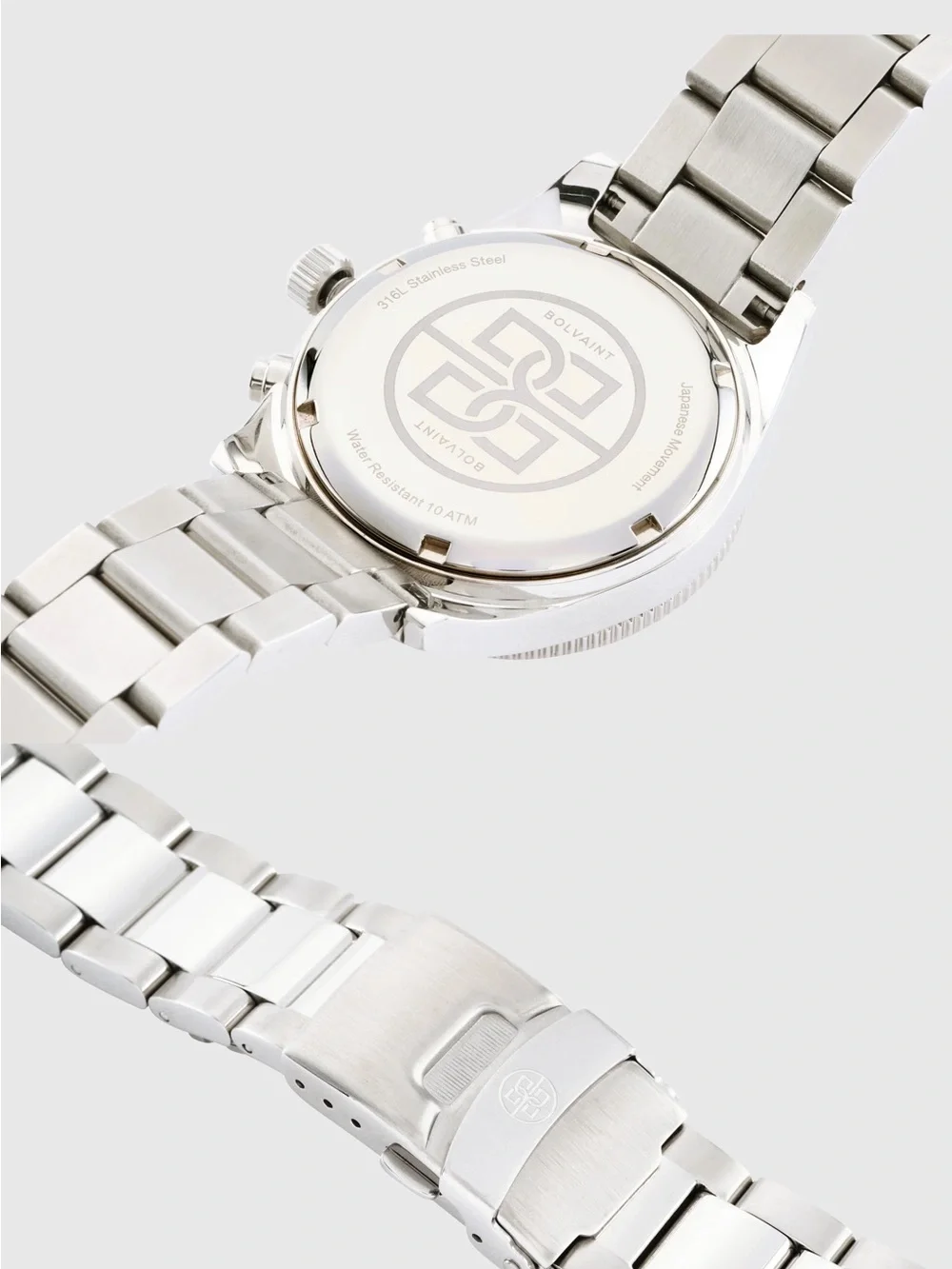 Bolvaint Primus Blanc Silver Stainless Steel Bracelet